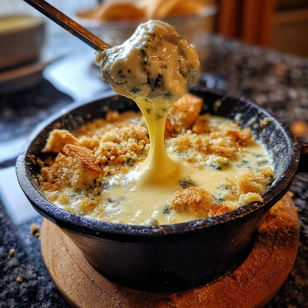 Fondue with Blue Cheese Blend