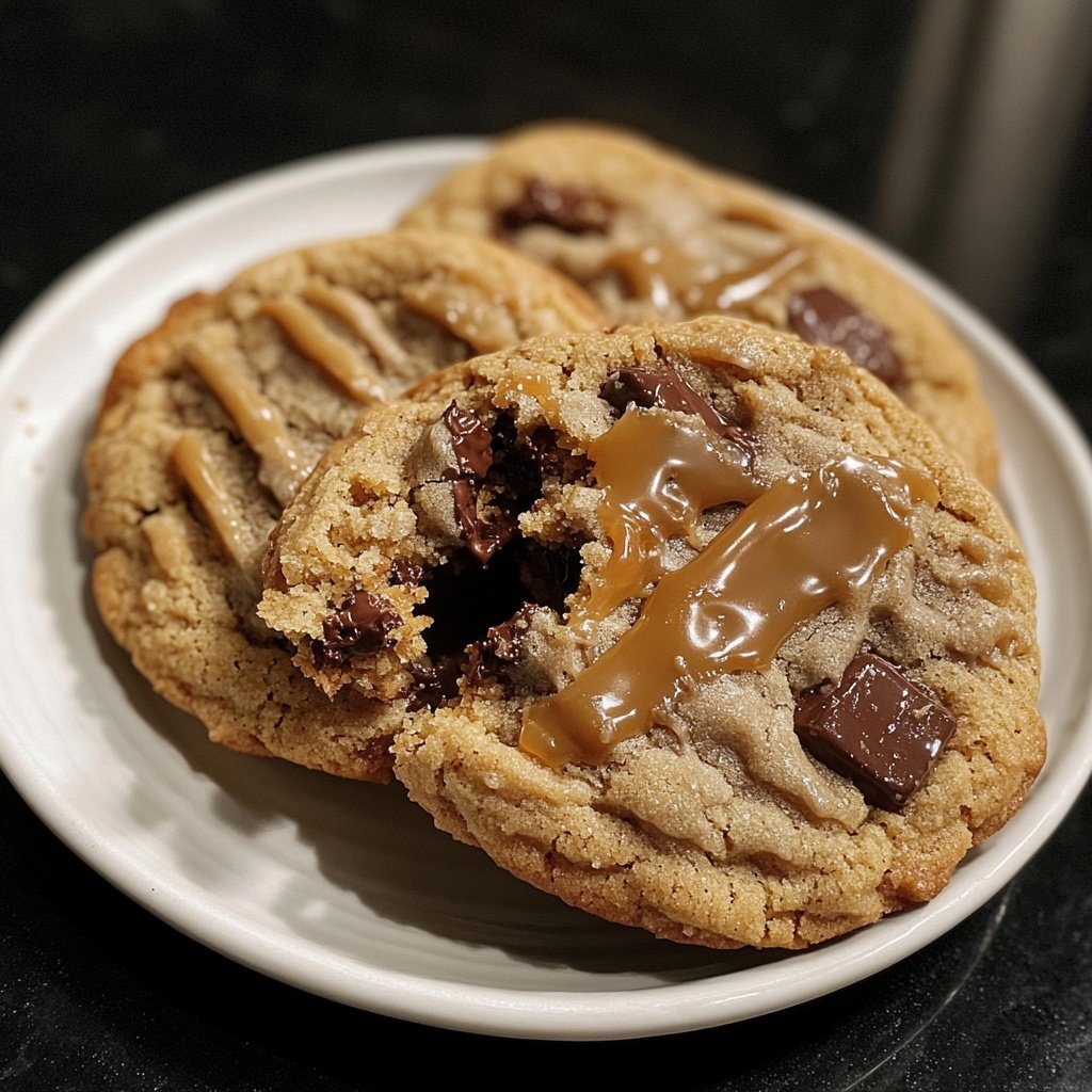 Salted Caramel Chocolate Cookies