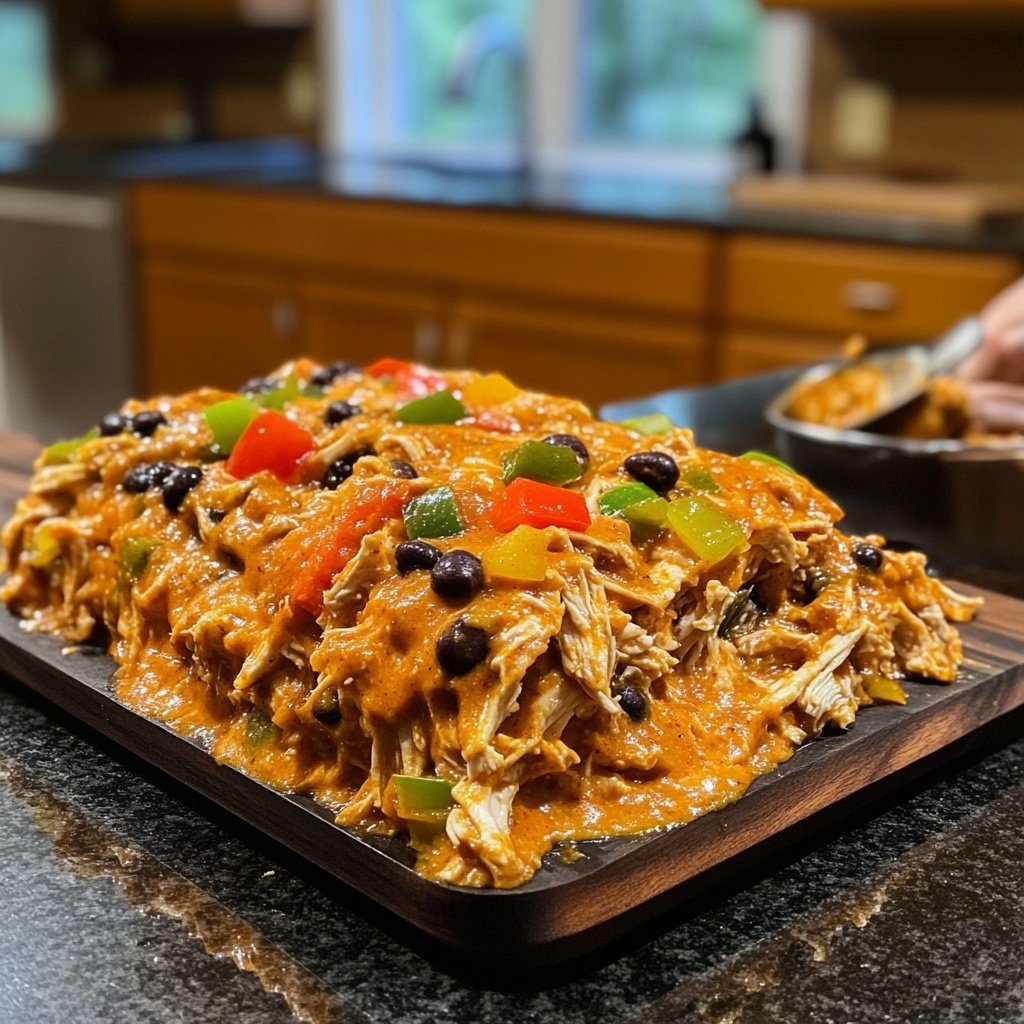 Family-Favorite Crockpot Chicken Enchilada Filling
