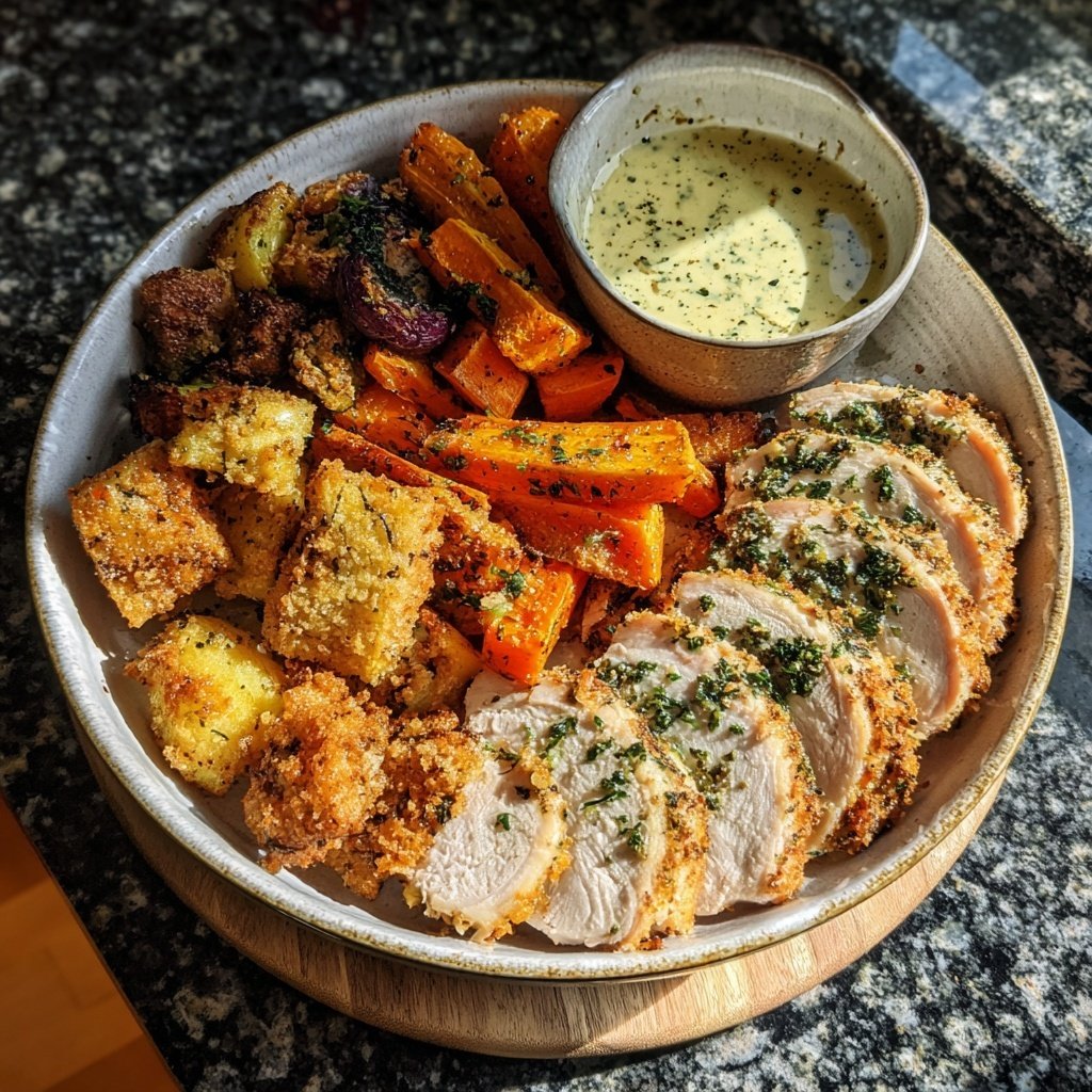 High Protein Turkey Dinner Plate