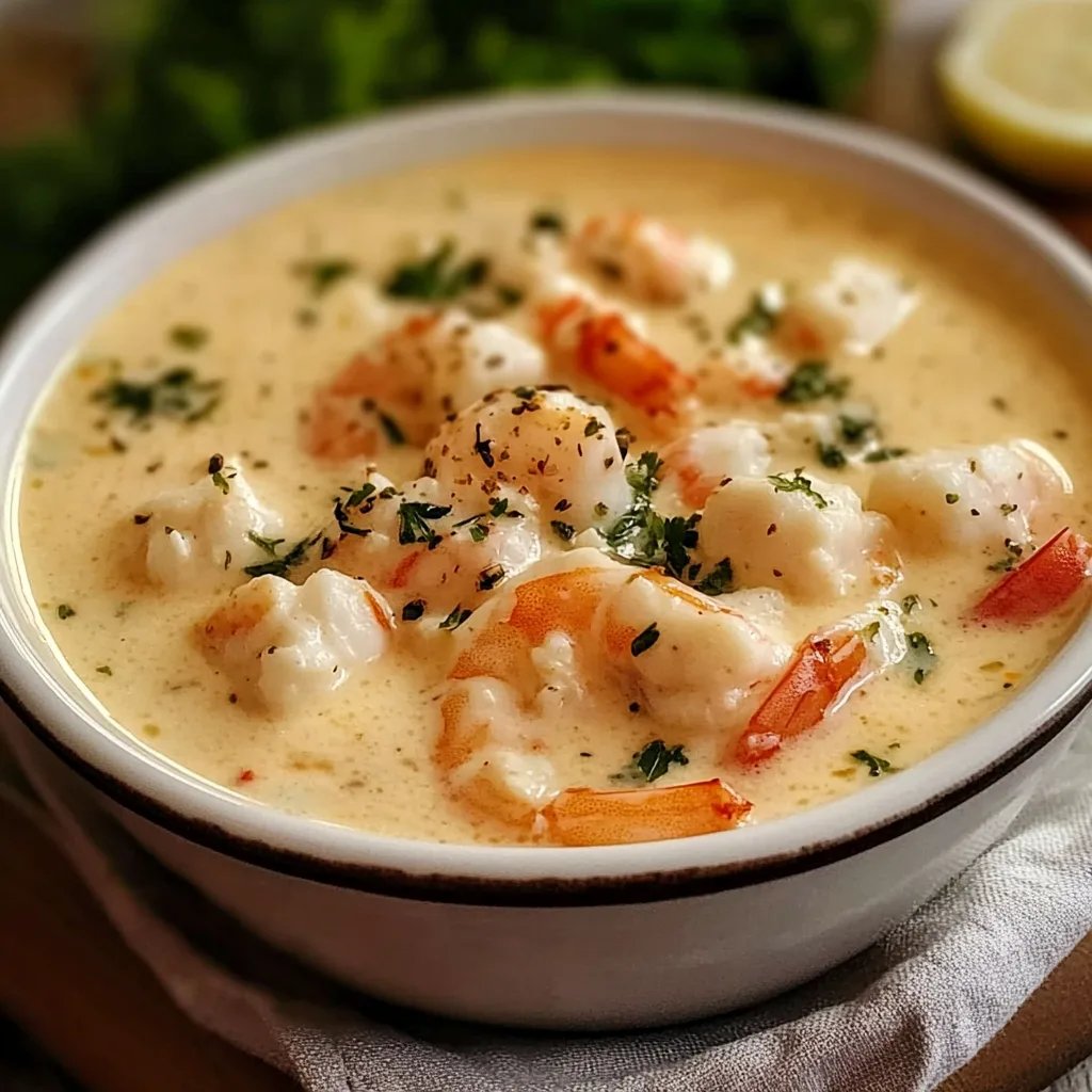 Creamy Crab and Shrimp Seafood Bisque
