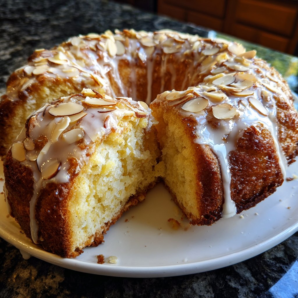 Vanilla Almond Yogurt Cake