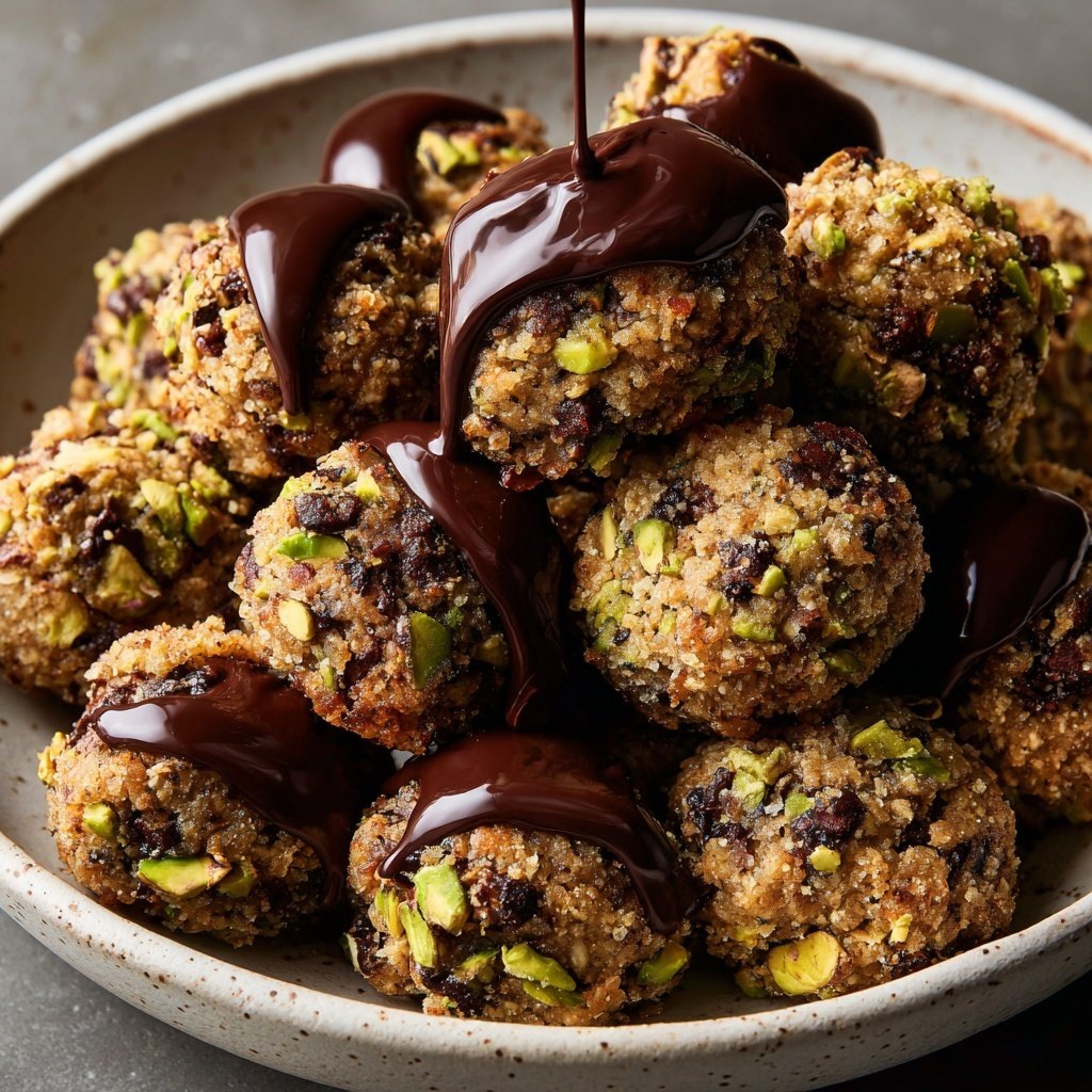 Chocolate Pistachio Coconut Bites