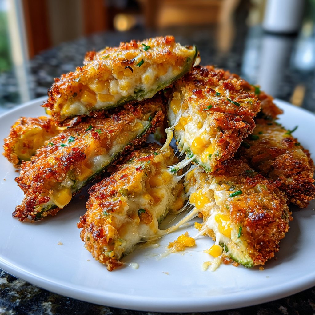 Jalapeno Poppers Stuffed with Corn