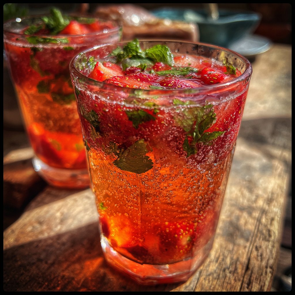 Spring Drinks With Strawberries