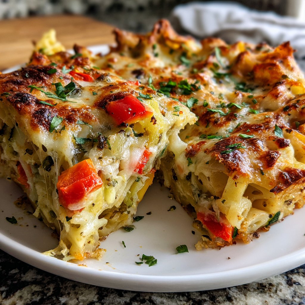 Herb Roasted Veggie Pasta Bake