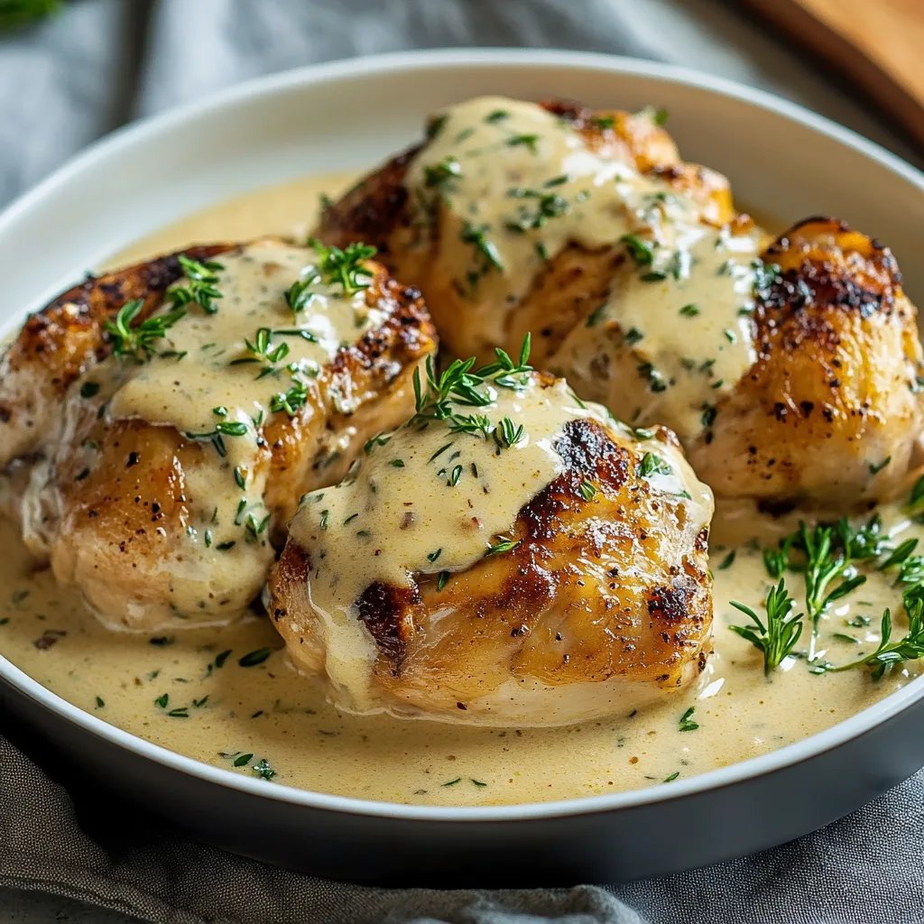 Irish Chicken in Whiskey Cream Sauce