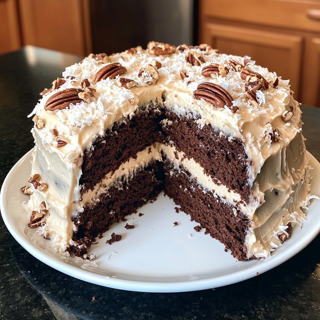 White German Chocolate Cake