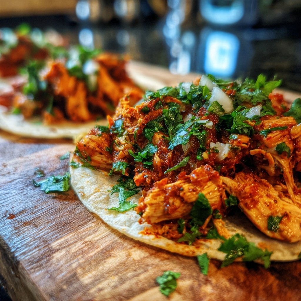 Easy Slow Cooker Chicken Taco Filling