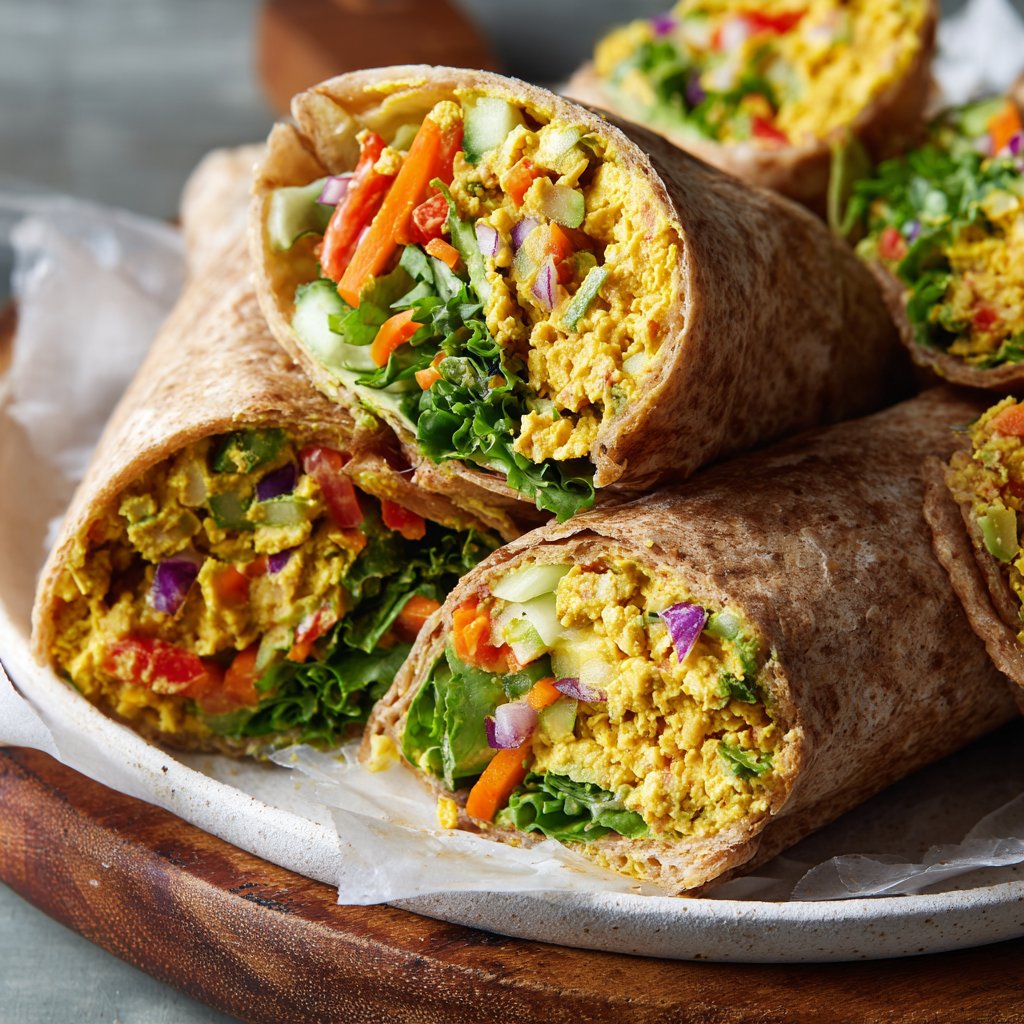 Healthy Lunch Chickpea Wraps