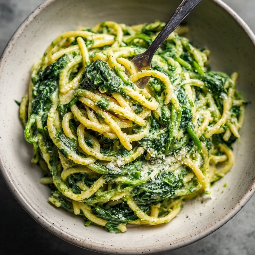 Sunday Creamy Spinach Pasta