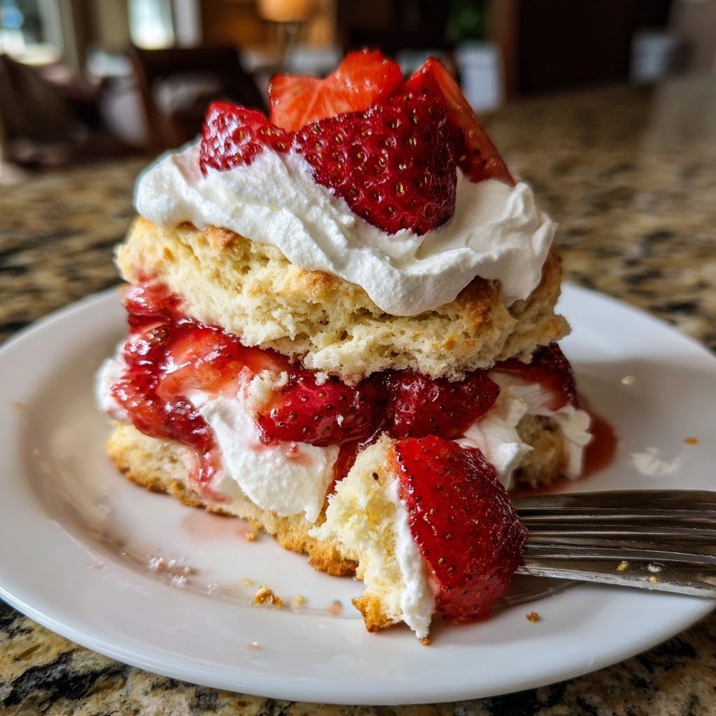Strawberry Shortcake With Biscuits