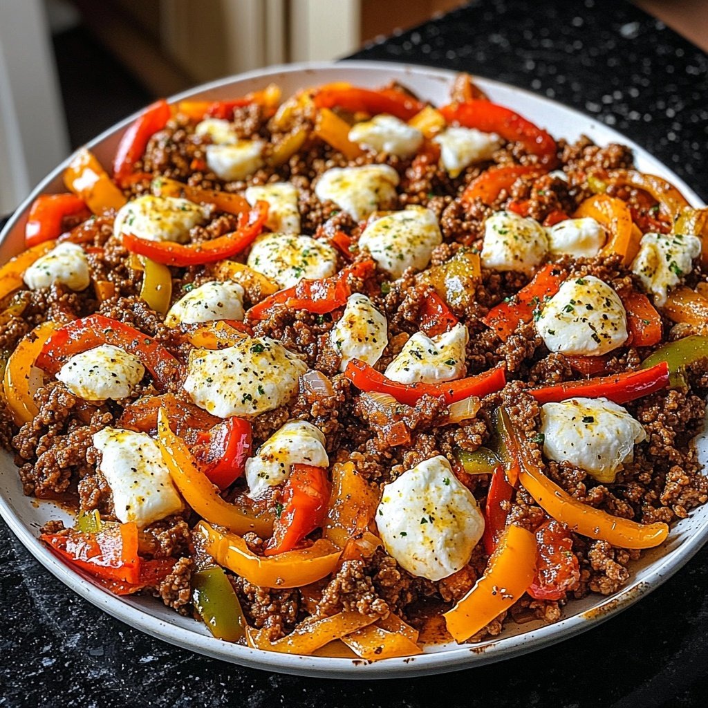 Ground Beef Skillet Italian Style