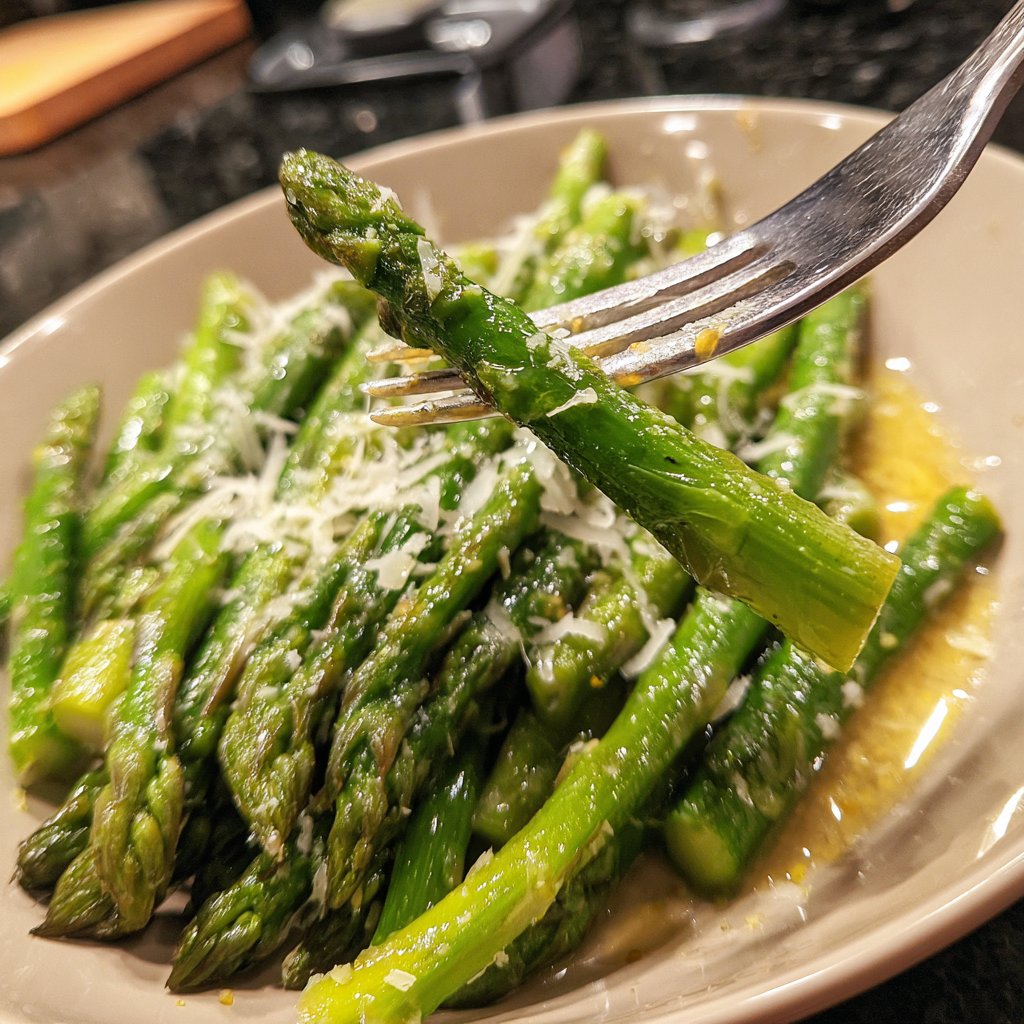 Lemon Butter Asparagus with Parmesan