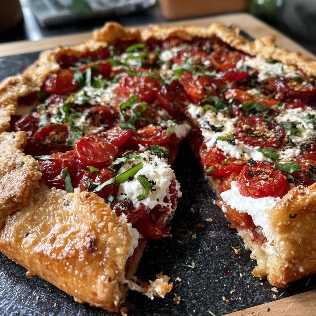 Tomato Galette with Whipped Ricotta