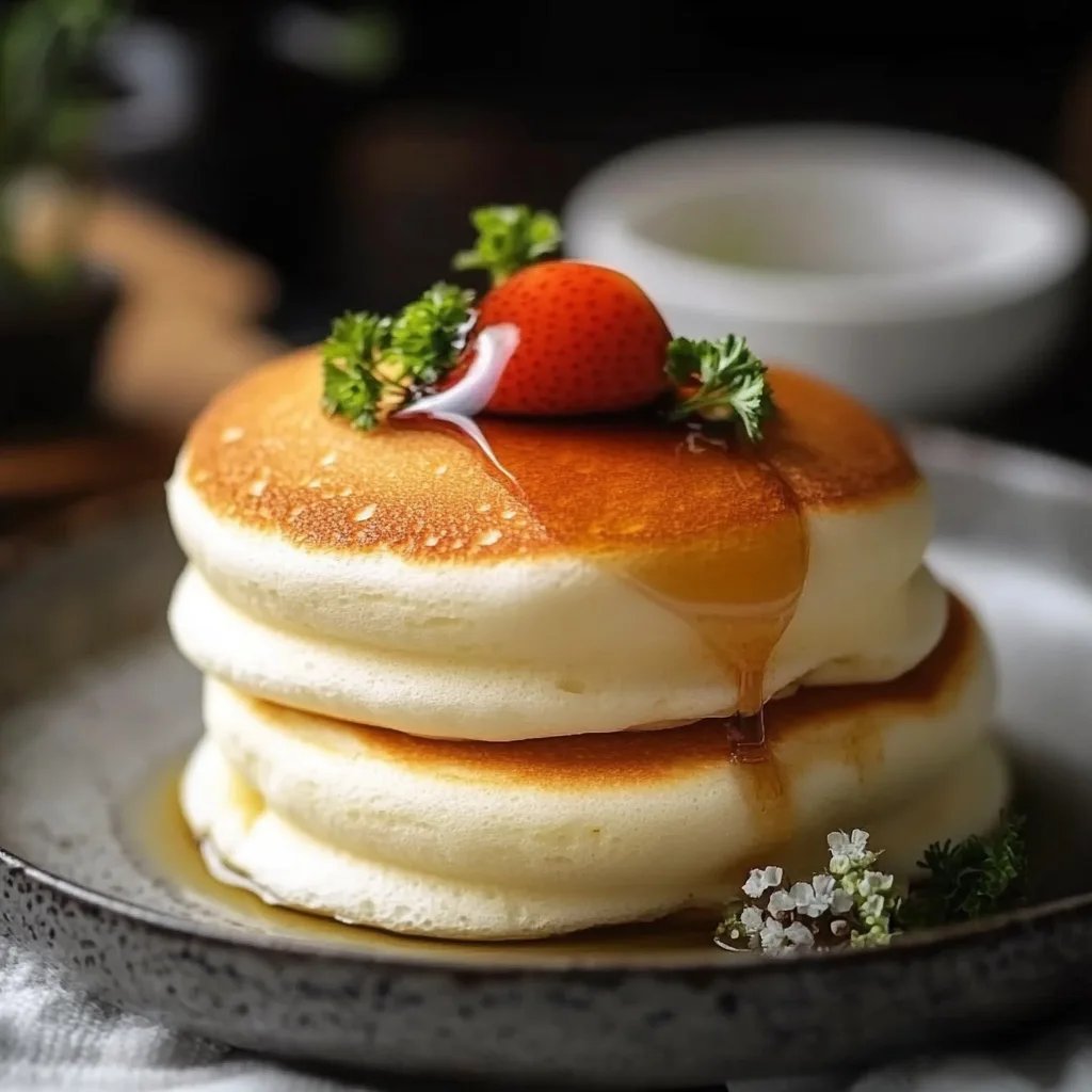 Fluffy Japanese Soufflé Pancakes