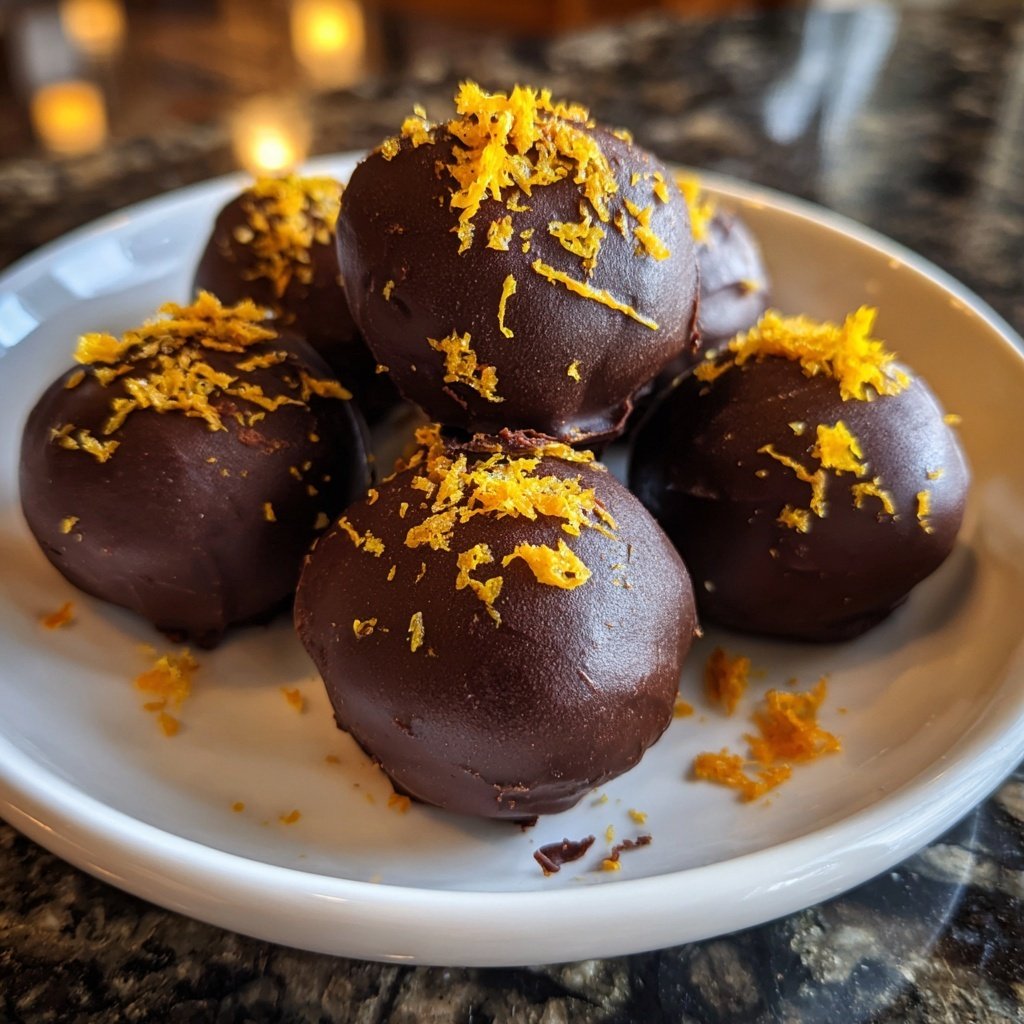 Dark Chocolate Orange Truffles