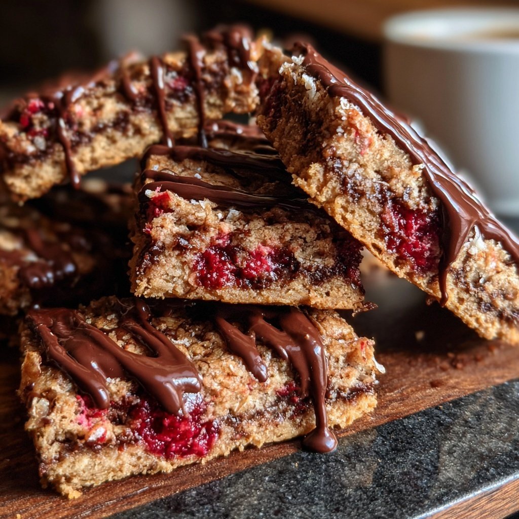 Chocolate Raspberry Coconut Bars