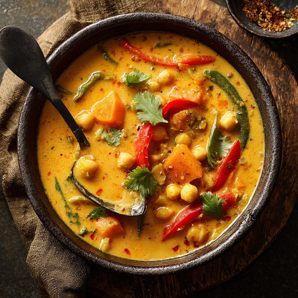 Healthy Crockpot Vegetable Curry